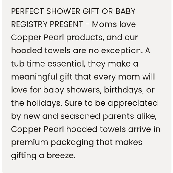 Copper Pearl Grace premium knit hooded towel o/s - Picture 13 of 16